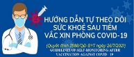 Bộ Y tế hướng dẫn tự theo dõi sức khỏe sau tiêm Vắc-xin phòng Covid-19